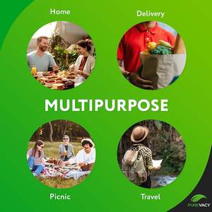 Lot de 5 sacs isothermes en aluminium de 13 x 19 x 7,5 pouces pour le stockage et l'expédition de denrées alimentaires - Product Image 5