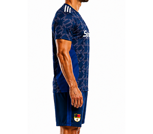 ชุดเสื้อฟุตบอลแบบสปอร์ตสำหรับทุกเพศ  แบบสั่งทำได้ พร้อมชื่อทีมและแบรนด์  ลายพิมพ์เรขาคณิตสีน้ำเงิน  ระบายอากาศได้ดี  แบบไม่มีแขน  คอวี  สำหรับฤดูร้อน  สำหรับผู้ใหญ่ - Product Image 4