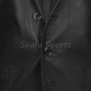 Premium Men Leather <b>Jacket</b> <b>Smart</b> Office Casual Coat High Quality Leather Outerwear Stylish Winter Wear Leather <b>Jackets</b> - Product Image 4