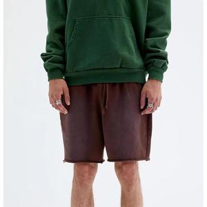 Custom Streetwear Vintage Cotton Fleece Breathable Stone Acid Wash Sun Faded Screen Printed Spring Summer Unisex Sweat Shorts - Product Image 2