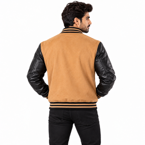 Ropa de abrigo de temporada de alta calidad con chaquetas varsity para hombre, con forro suave y estilo moderno para uso diario. - Product Image 2