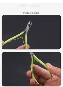Coupe-ongles professionnels en acier inoxydable, lame plate de 12,5 mm, pointe acérée pour la coupe des ongles des doigts, usage adulte - Product Image 6