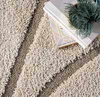 Tapis en microfibre Celestial Shaggy à poils moyens, tufté à la main - Doux, moelleux, antidérapant, résistant aux taches, style moderne, lavable en machine