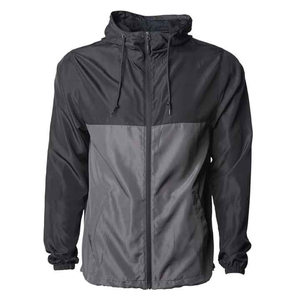 Veste coupe-vent à capuche pour homme de haute qualité, personnalisée, en nylon imperméable et respirant avec fermeture éclair 2025 - Product Image 3