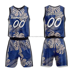 เสื้อบาสเก็ตบอลสำหรับผู้ชายพิมพ์ซับลิเมชันใช้ได้ทุกขนาด - Product Image 1