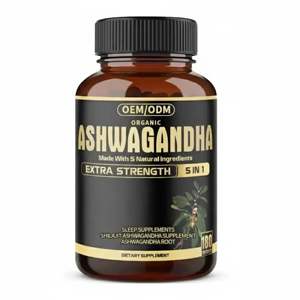 Cápsulas de Extracto de Raíz de Ashwagandha de Marca Privada OEM/ODM, 500 mg, Ashwagandha Pura y Natural, 60 Cápsulas para Hombres y Mujeres - Product Image 2