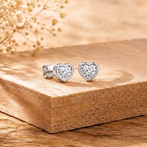 Diamant de laboratoire certifié IGI, couleur DEF, clarté VS VVS, or massif 10K 14K 18K, cadeau d'anniversaire, bague de fiançailles, taille cœur - Product Image 3
