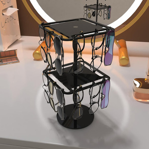 360 Acrylic <b>Rotating</b> Portable Storage Scratch-Resistant Fashionable Desktop Sunglasses <b>Display</b> <b>Stand</b> Eyewear Organizer Rack - Product Image 3