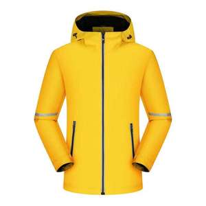 Veste softshell unisexe personnalisable légère, imperméable, coupe-vent à manches longues pour activités de plein air, fitness et sport, style bomber en cuir pour homme - Product Image 2