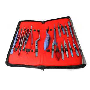 Ensemble d'instruments de microchirurgie ophtalmique vétérinaire de 18 pièces, kit de chirurgie oculaire vétérinaire, outils chirurgicaux en acier inoxydable - Product Image 2