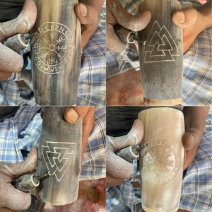 Mug en corne vintage le plus vendu, mug en corne de buffle personnalisable, mug à bière et à vin en corne, petit et grand, pour la maison et les restaurants - Product Image 3