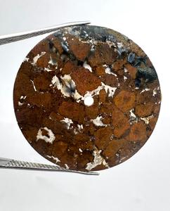 หน้าปัดนาฬิกา A K Gems Pietersite รุ่น ETH-10287 ขนาด 35 มม. ขัดเงาด้านเดียว รูปทรงกลม สำหรับงานทำนาฬิกา ผลิตในรัฐราชสถาน - Product Image 1