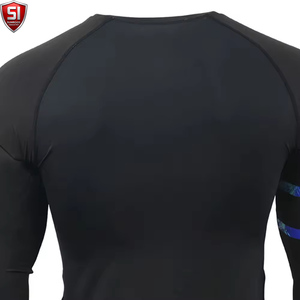 Unisex <b>Long</b> <b>Sleeve</b> <b>Compression</b> <b>Shirt</b> Crew Neck Sublimation Printed Quick Dry Breathable Full <b>Sleeve</b> Sports Body - Product Image 6