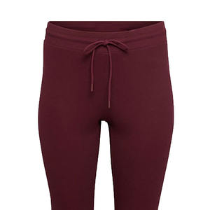 Nouveauté : Pantalons de survêtement évasés pour femmes, de haute qualité, impression personnalisée, respirants, couleur bordeaux. - Product Image 3