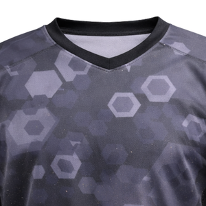 Camiseta Táctica de Paintball con Sublimación Geométrica Hexagonal, Manga Larga, Malla Transpirable, Ropa de Equipo con Puños Acanalados Profesionales - Product Image 5