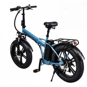 Bicicleta Eléctrica Plegable de Lujo con Llantas Anchas de 20*4 Pulgadas, 7 Velocidades, Equipada con Frenos de Disco Dobles, Batería de Litio de 48V 10Ah - Product Image 3