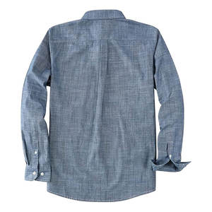 Camisa de Trabajo Clásica de Manga Larga para Hombre, Camisa Casual de Algodón Premium con Botones y Dos Bolsillos en el Pecho - Product Image 2