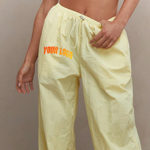 Cotton Fleece Gym Activewear Womens Sweatpants Women's Pants & Trousers Wholesale OEM Custom Supplier Of <b>White</b> Wide Leg <b>Joggers</b> - Product Image 3
