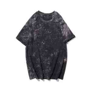 Oversized Casual Summer Tee Custom Acid Wash <b>Tshirt</b> Tie Dye Oversized Shirt Loose Fit Summer Top Vintage Wash Casual Tee - Product Image 4