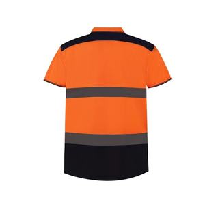 Camisas de Trabajo de Manga Corta de Alta Visibilidad, Transpirables, de Poliéster, Personalizadas, Unisex, para Mecánicos - Product Image 5