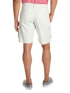 Shorts cargo gris clair pour homme, taille mi-haute, fermeture boutonnée, tissu Oxford, style décontracté Bermuda avec poches, respirant, 100% coton - Product Image 2