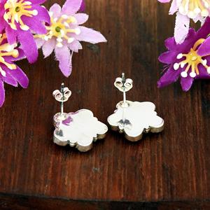 Pendientes de botón vintage con racimo de gemas turquesa y algodón de azúcar, estilo bohemio occidental, hechos a mano, joyería para mujer - Product Image 6