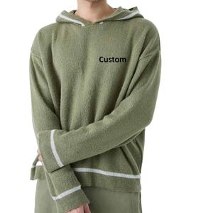 Sudaderas con capucha y sudaderas de hombre de gran tamaño personalizadas de alta calidad 400GSM Sudadera con capucha Lisa gruesa de hombre de alta calidad para hombre - Product Image 1