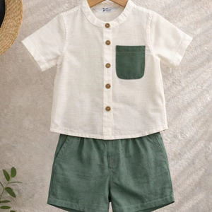 ชุดเซ็ตเสื้อผ้าเด็กผู้ชายผ้าฝ้าย จำนวน 500 ชุด ของแท้จากต้นทาง - Product Image 1