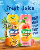 OEM ODM 320ml Pure Fruit- en Groentesapjes Wana Beverage Vietnam Gratis Ontwerp Label Sample Watermeloen Puree