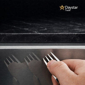 Évier de cuisine rectangulaire Daystar Trade en acier inoxydable 304, à montage sous plan, surface brossée, quatre trous, avec robinet fait main - Product Image 4