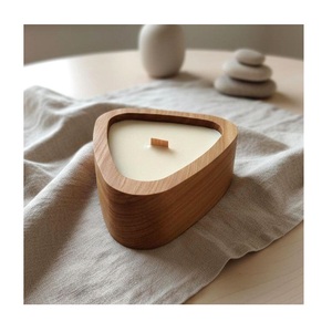 Portavelas de madera con diseño personalizado al por mayor - Product Image 1