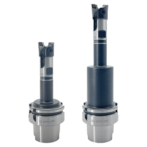 Outil de perçage japonais à deux lames avec pointe rhomboïde multi-lames réglable pour l'usinage brut, diamètre 28-34, haute performance HSK-A63 - Product Image 1