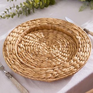 แผ่นรองจานสานมือจากผักตบชวา สำหรับตกแต่งโต๊ะอาหาร ห้องครัว และจัดแต่งโต๊ะ ในราคาที่ดีที่สุด - Product Image 1