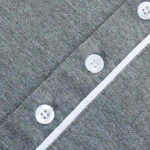 Camisas de Hombre de Lona de Algodón Sólido de Primera Calidad al por Mayor, Transpirables, de Secado Rápido y Manga Corta - Product Image 6