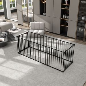 Cancelletto di Sicurezza in Metallo Regolabile a 8 Pannelli per Gatti, Recinzione per Caminetto, Albero di Natale, Casa e Scale - Product Image 6