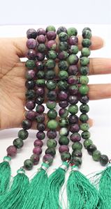 Perles rondes facettées en Zoisite Rubis AAA, perles facettées en Zoisite Rubis naturel, perles artisanales en vrac pour la fabrication de bijoux, 8 mm, en vrac - Product Image 5