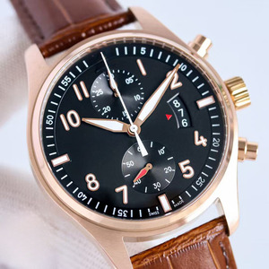 Outstanding Top-quality Luxury Rose Gold Bezel Business Formal Wear Banquet <b>Chronograph</b> Date <b>Automatic</b> Mechanical Men's Watch - Product Image 2