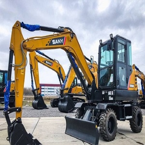 Machine de construction robuste, excavatrice sur pneus Sany SY65W, offrant une puissance constante et un excellent système hydraulique. - Product Image 3