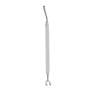 Couteau chirurgical à double extrémité coudé avec guide et écarteur à 2 embouts sphériques en acier inoxydable – Instrument de précision pour la chirurgie - Product Image 2