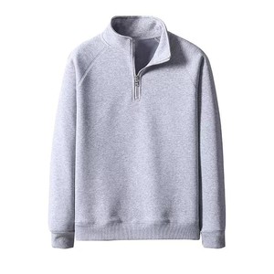 Sweat-shirt personnalisé pour homme, col montant à fermeture éclair, broderie personnalisée, sourcing de marques de vêtements sur mesure pour les détaillants américains - Product Image 2