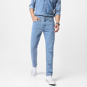 New Blue Slim Fit Men Comfortable <b>Jeans</b> Casual <b>Work</b> Denim Pants Stylish Outwears <b>Jeans</b> Gents Skinny Stretch Flex Denim Trousers - Product Image 1