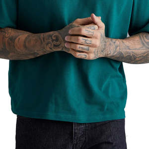 T-shirt décontracté pour homme en coton tricoté 100 %, coupe ample, anti-plis, séchage rapide, respirant, style boxe - Product Image 5