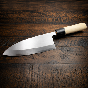 Cuchillo de Chef Moderno Forjado a Mano Personalizado, Hoja de Acero Inoxidable de 8 Pulgadas de Largo, Mango Ambidiestro de Cuerno y Madera, Grosor de 3.0 mm, Extra - Product Image 1