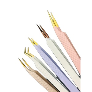 Pince à épiler professionnelle en acier inoxydable pour extensions de cils, pour une utilisation en salon de beauté par des experts - Product Image 2