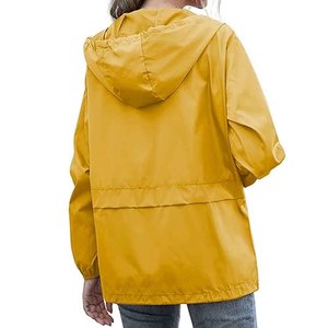 Green Hooded Puffer <b>Jacket</b> Women <b>Plus</b> <b>Size</b> Waterproof Zipper Closure Casual Outerwear Autumn Windbreaker Coat - Product Image 3