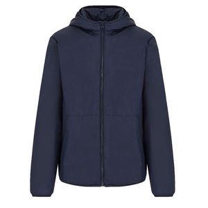 Veste coupe-vent à capuche pour homme, style sportif, tissu polyester, fermeture éclair, coupe régulière, imperméable - Product Image 5