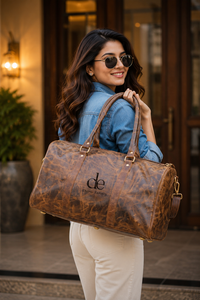New Design Crunch Leather Luggage Bags Multi Uses Handmade Bag Unisex Travel Bag <b>Big</b> Size Multi Uses Hair on Hide <b>Handbag</b> - Product Image 3