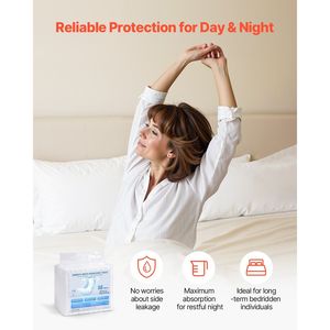 Pannolini per adulti super assorbenti usa e getta con linguette, mutandine per incontinenza 3D anti-perdita per uomo e donna - Product Image 6