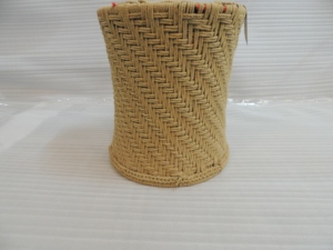 Tabouret en rotin fait main, design rustique moderne, meubles de salon, pouf pour la maison, utilisation en intérieur - Product Image 3
