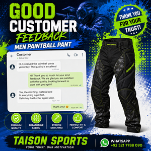 Pantalon de paintball pour homme en toile polyester respirante 220 GSM avec empiècements cargo, bleu ciel et blanc, logo personnalisé par transfert thermique, durable - Product Image 6
